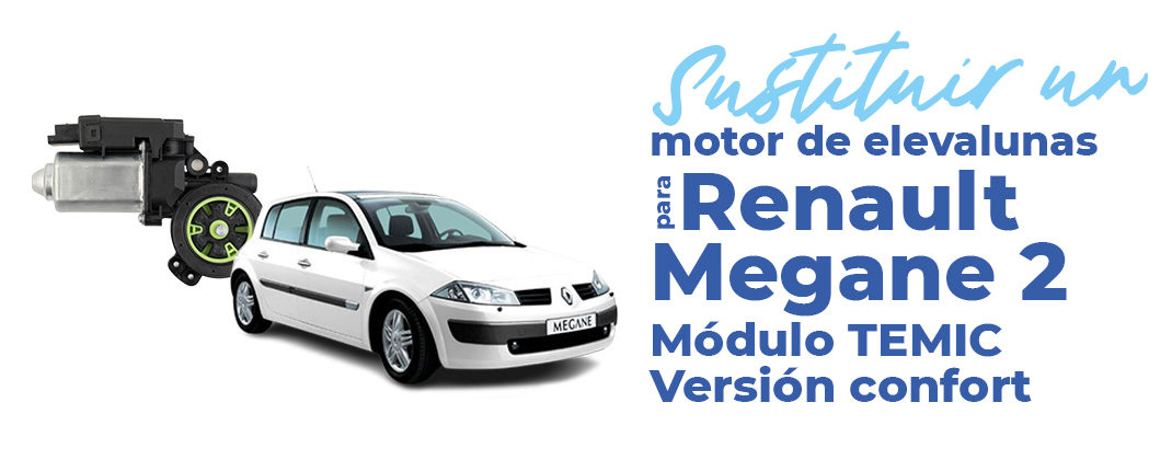 cambia el motor del elevalunas de un Megane 2