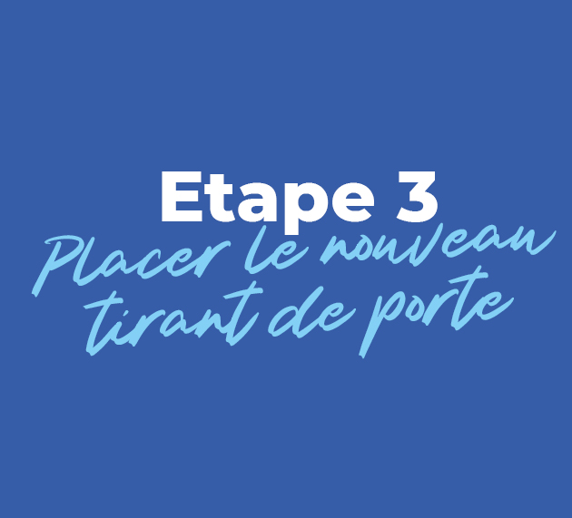 etape 3 placer le tirant de porte neuf sur votre saxo