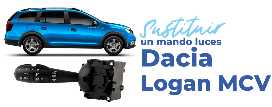 interruptor de los faros, intermitentes y claxon del Dacia Logan MCV